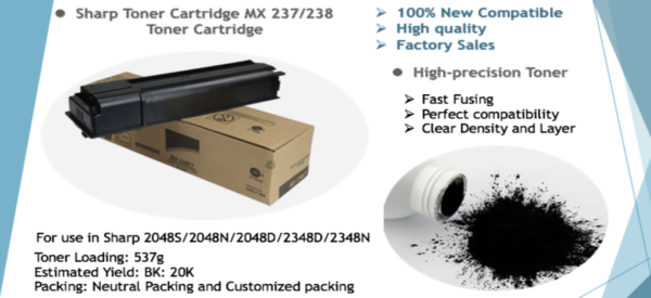 For Sharp Toner Cartridge MX 237/238 Toner Cartridge - Image 6