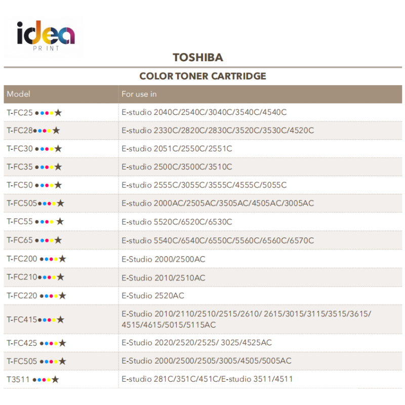 For Toshiba Series Toner Cartridge - Image 2