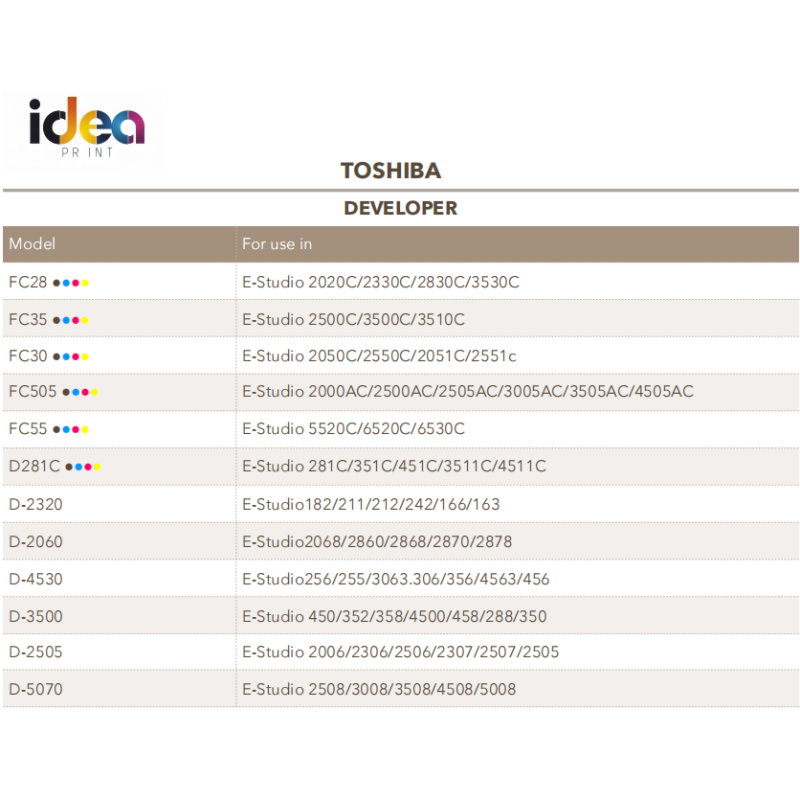 For Toshiba series developer - Image 2